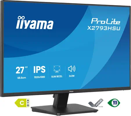 iiyama ProLite X2793HSU-B1 écran plat de PC 68,6 cm (27") 1920 x 1080 pixels Full HD LED Noir - Ecran Ordinateur - visuel 1