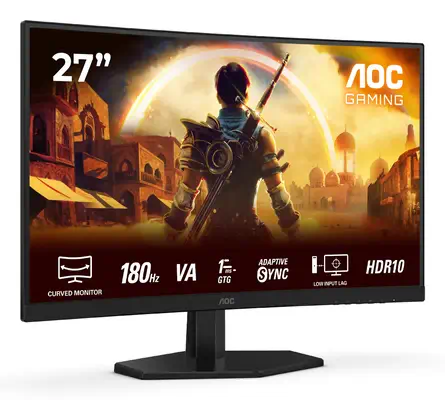 AOC G4 C27G42E écran plat de PC 68,6 cm (27") 1920 x 1080 pixels Full HD LED Noir, Rouge - Ecran Ordinateur - visuel 2