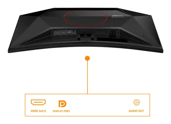 AOC G4 C27G42E écran plat de PC 68,6 cm (27") 1920 x 1080 pixels Full HD LED Noir, Rouge - Ecran Ordinateur - visuel 3