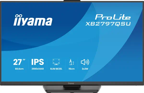 iiyama ProLite XB2797QSU-B1 écran plat de PC 68,6 cm (27") 2560 x 1440 pixels Quad HD LED Noir - Ecran Ordinateur - visuel 4