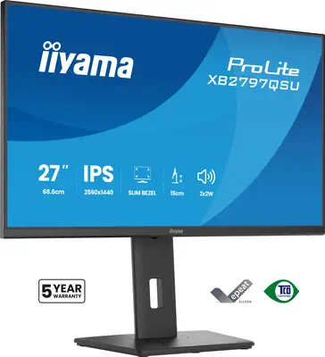 iiyama ProLite XB2797QSU-B1 écran plat de PC 68,6 cm (27") 2560 x 1440 pixels Quad HD LED Noir - Ecran Ordinateur - visuel 1