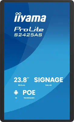 iiyama ProLite S2425AS-B1P Écran plat de signalisation numérique 60,5 cm (23.8") LCD Wifi 500 cd/m²  - Ecran Ordinateur - visuel 2