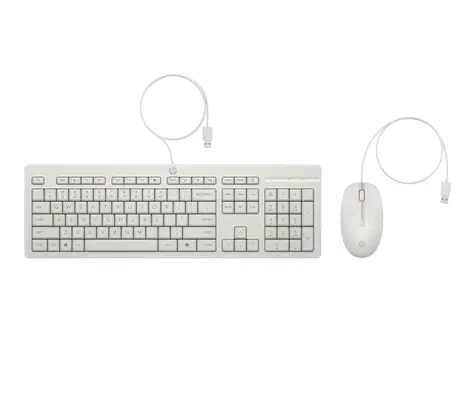 HP INC. clavier Souris incluse Bureau USB Blanc - visuel 4