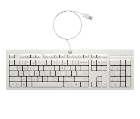 HP INC. clavier Souris incluse Bureau USB Blanc - visuel 5