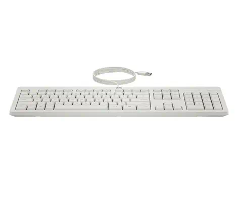 HP INC. clavier Souris incluse Bureau USB Blanc - visuel 1