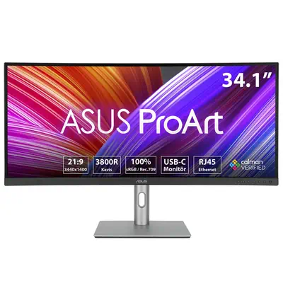 ASUS ProArt PA34VCNV écran plat de PC 86,6 cm (34.1") 3440 x 1440 pixels UltraWide Quad HD LCD Noir - Asus - Ecran Ordinateur - visuel 1