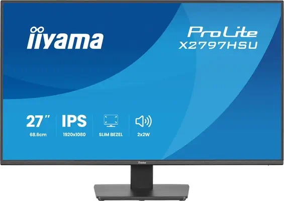 iiyama ProLite X2797HSU-B1 écran plat de PC 68,6 cm (27") 1920 x 1080 pixels Full HD LED Noir - Ecran Ordinateur - visuel 3