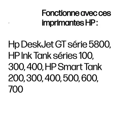 Bouteille d'encre jaune HP GT52 authentique - Cartouches d'encre - visuel 2