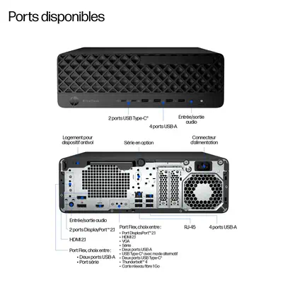 EliteDesk 8 SFF G1i Desktop AI PC - HP - Unité Centrale - visuel 3