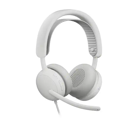 Logitech 981-001617 casque Avec fil Arceau Appels/Musique USB Type-C / USB Type-A Blanc - Casque Micro - visuel 3