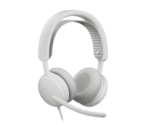 Logitech 981-001617 casque Avec fil Arceau Appels/Musique USB Type-C / USB Type-A Blanc - Clavier - visuel 2