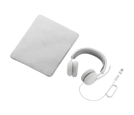 Logitech 981-001617 casque Avec fil Arceau Appels/Musique USB Type-C / USB Type-A Blanc - Casque Micro - visuel 1
