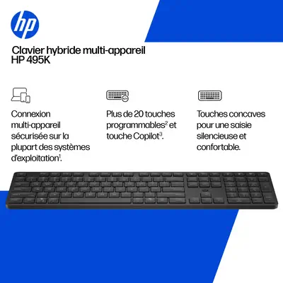 Clavier hybride multi-appareil HP 495K - visuel 3