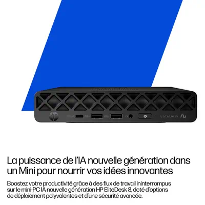 EliteDesk 8 Mini G1a Desktop Next Gen AI PC - HP - Unité Centrale - visuel 5