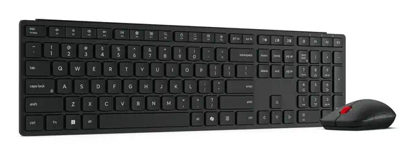 Lenovo 4X31S04810 clavier Souris incluse Bureau RF sans fil + Bluetooth Français Noir - Pack Clavier, souris - visuel 10
