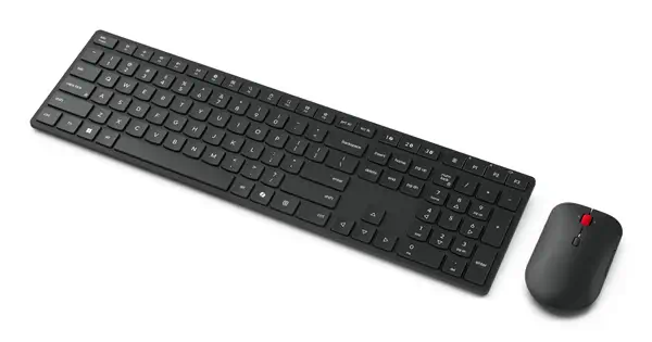 Lenovo 4X31S04810 clavier Souris incluse Bureau RF sans fil + Bluetooth Français Noir - Pack Clavier, souris - visuel 8