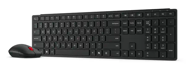 Lenovo 4X31S04810 clavier Souris incluse Bureau RF sans fil + Bluetooth Français Noir - Pack Clavier, souris - visuel 9