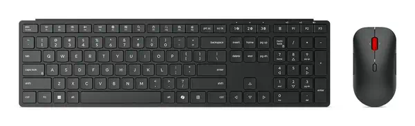 Lenovo 4X31S04810 clavier Souris incluse Bureau RF sans fil + Bluetooth Français Noir - Pack Clavier, souris - visuel 6