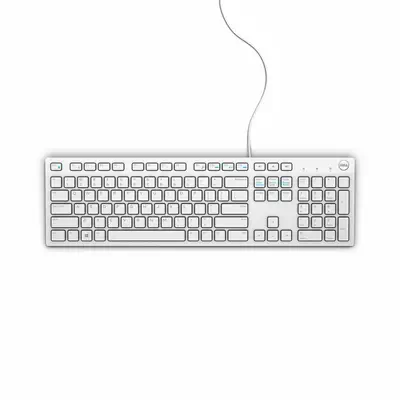 Clavier filaire - KB216 - États-Unis international (QWERTY) - blanc - Dell - visuel 1
