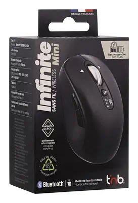 T'nB MWINFINITEMN souris Universel Droitier Bluetooth + USB Type-A Optique 4800 DPI - T'NB - Souris - visuel 4