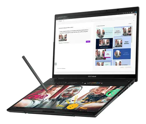 ASUS Zenbook Duo UX8406CA-PZ011W Intel Core Ultra 9 Asus - visuel 1 - hello RSE - CLAVIER VIRTUEL