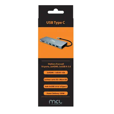 10-PORT DOCKING STATION HDMI - MCL - Station d'accueil pour portable - visuel 7