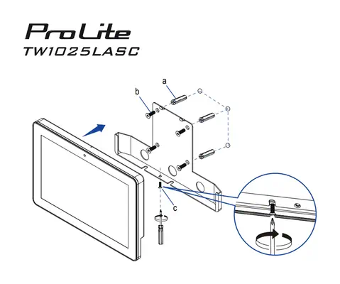 iiyama ProLite TW1025LASC-B3PNR écran plat de PC 25,6 cm (10.1") 1280 x 800 pixels WXGA LED Écran ta - Ecran Ordinateur - visuel 10