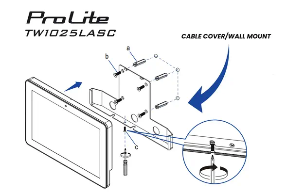 iiyama ProLite TW1025LASC-B3PNR écran plat de PC 25,6 cm (10.1") 1280 x 800 pixels WXGA LED Écran ta - Unité Centrale - visuel 10