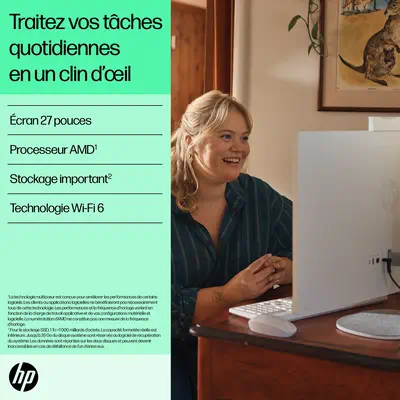 All-in-One 27-cr0074nf PC - HP - Ordinateur tout en un - visuel 7