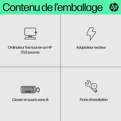 HP 24-cr0089nf PC AMD Ryzen™ 7 7730U 60,5 cm (23.8") 1920 x 1080 pixels PC All-in-One 16 Go DDR4-SDR - Ordinateur tout en un - visuel 5
