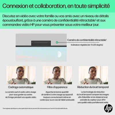 HP 24-cr0089nf PC AMD Ryzen™ 7 7730U 60,5 cm (23.8") 1920 x 1080 pixels PC All-in-One 16 Go DDR4-SDR - Ordinateur tout en un - visuel 9