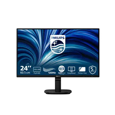 Philips 2000 series 24B2N2200/00 écran plat de PC 60,5 cm (23.8") 1920 x 1080 pixels Full HD LCD Noi - Ecran Ordinateur - visuel 1