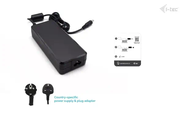 DC adapter 22V 5.9A 130W (Accessory for Selected i-tec Docking Stations) - I-Tec - Station d'accueil pour portable - visuel 4