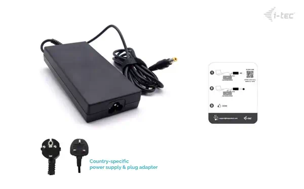 DC adapter 20V 6.75A 135W (Accessory for Selected i-tec Docking Stations) - I-Tec - Station d'accueil pour portable - visuel 4