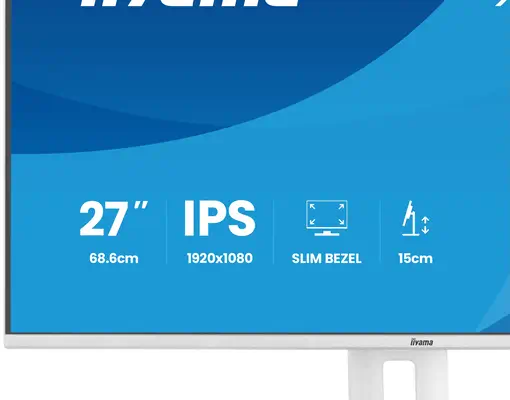 iiyama ProLite XB2797HSU-W1 écran plat de PC 68,6 cm (27") 1920 x 1080 pixels Full HD LED Blanc - Ecran Ordinateur - visuel 9