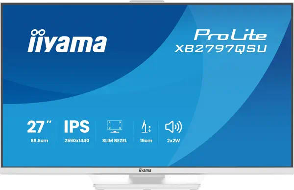 iiyama ProLite XB2797QSU-W1 écran plat de PC 68,6 cm (27") 2560 x 1440 pixels Quad HD LED Blanc - Ecran Ordinateur - visuel 6