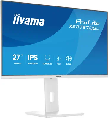 iiyama ProLite XB2797QSU-W1 écran plat de PC 68,6 cm (27") 2560 x 1440 pixels Quad HD LED Blanc - Ecran Ordinateur - visuel 7