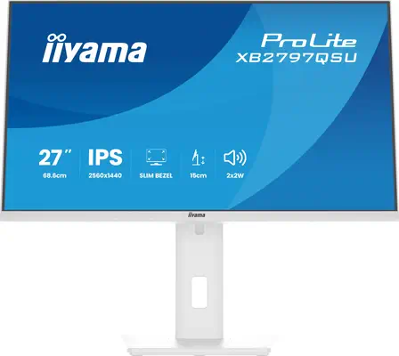 iiyama ProLite XB2797QSU-W1 écran plat de PC 68,6 cm (27") 2560 x 1440 pixels Quad HD LED Blanc - Ecran Ordinateur - visuel 5