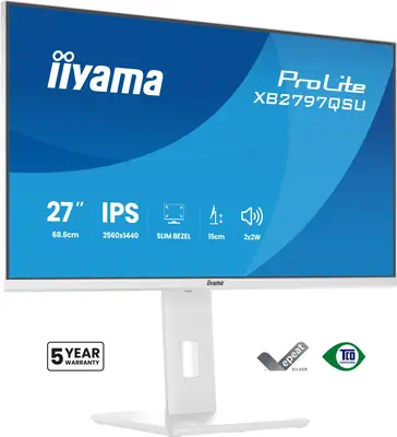 iiyama ProLite XB2797QSU-W1 écran plat de PC 68,6 cm (27") 2560 x 1440 pixels Quad HD LED Blanc - Ecran Ordinateur - visuel 1