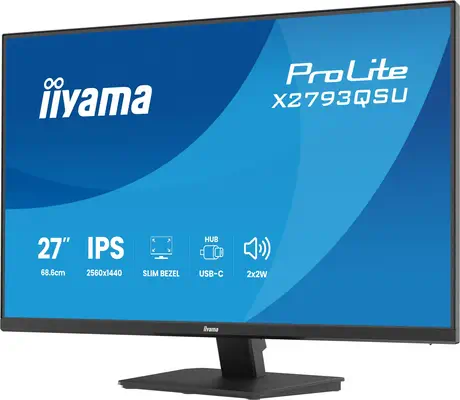 iiyama ProLite X2793QSU-B1 écran plat de PC 68,6 cm (27") 2560 x 1440 pixels Quad HD LED Noir - Ecran Ordinateur - visuel 5