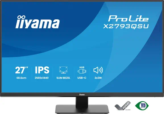 iiyama ProLite X2793QSU-B1 écran plat de PC 68,6 cm (27") 2560 x 1440 pixels Quad HD LED Noir - Ecran Ordinateur - visuel 2