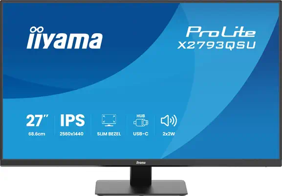 iiyama ProLite X2793QSU-B1 écran plat de PC 68,6 cm (27") 2560 x 1440 pixels Quad HD LED Noir - Ecran Ordinateur - visuel 3