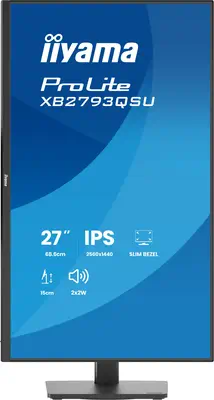 iiyama ProLite XB2793QSU-B1 écran plat de PC 68,6 cm (27") 2560 x 1440 pixels Quad HD LED Noir - Ecran Ordinateur - visuel 4