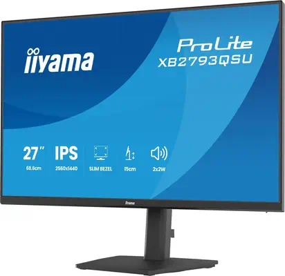 iiyama ProLite XB2793QSU-B1 écran plat de PC 68,6 cm (27") 2560 x 1440 pixels Quad HD LED Noir - Ecran Ordinateur - visuel 6