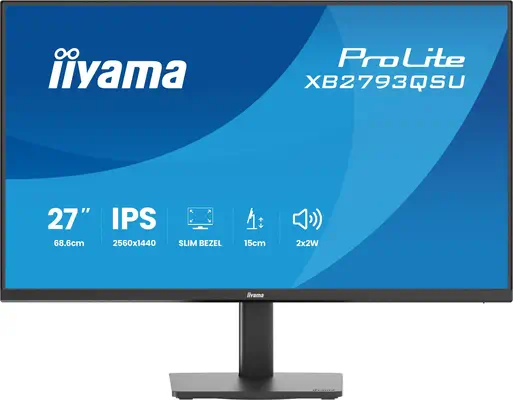 iiyama ProLite XB2793QSU-B1 écran plat de PC 68,6 cm (27") 2560 x 1440 pixels Quad HD LED Noir - Ecran Ordinateur - visuel 3