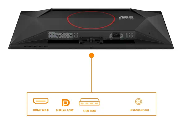 AOC G4 Q27G41ZDF écran plat de PC 67,3 cm (26.5") 2560 x 1440 pixels Quad HD QD-OLED Noir, Rouge - Ecran Ordinateur - visuel 3