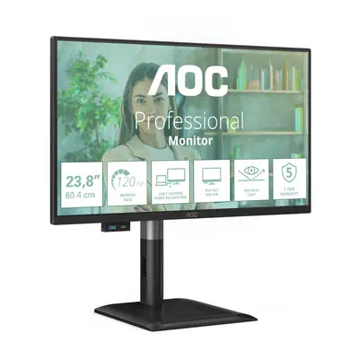 AOC 24P4CV écran plat de PC 60,5 cm (23.8") 1920 x 1080 pixels Full HD LED Noir - Ecran Ordinateur - visuel 2