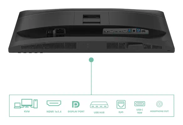 AOC 24P4CV écran plat de PC 60,5 cm (23.8") 1920 x 1080 pixels Full HD LED Noir - Ecran Ordinateur - visuel 4