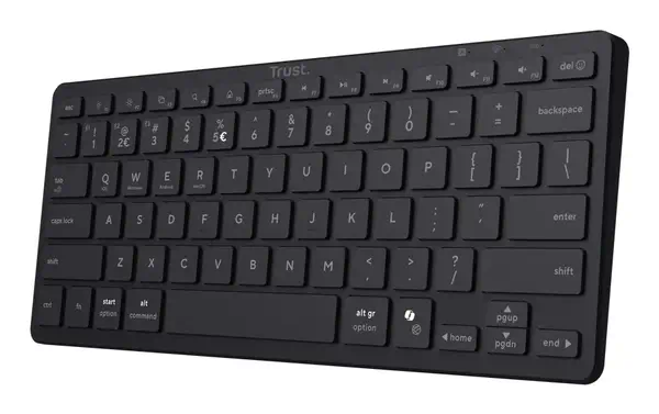 Trust Nado II clavier maison/bureau USB + Bluetooth AZERTY Français Noir - Clavier - visuel 1