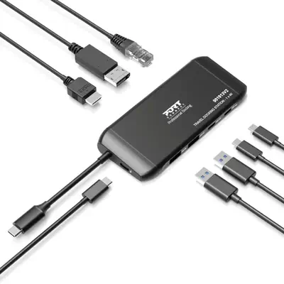 Station d'accueil mobile 1 X 4K USB-C 7 périphériques 100W - Port Designs - Station d'accueil pour portable - visuel 6